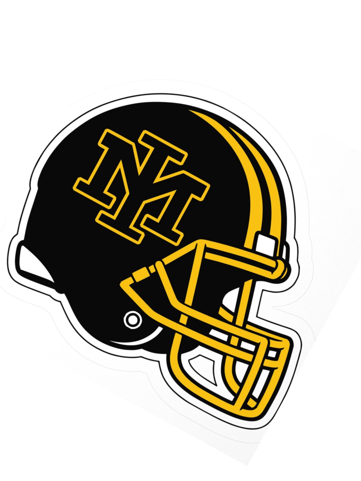 Mustangs Football Helmet — Kiss-Cut Sticker product image (2)