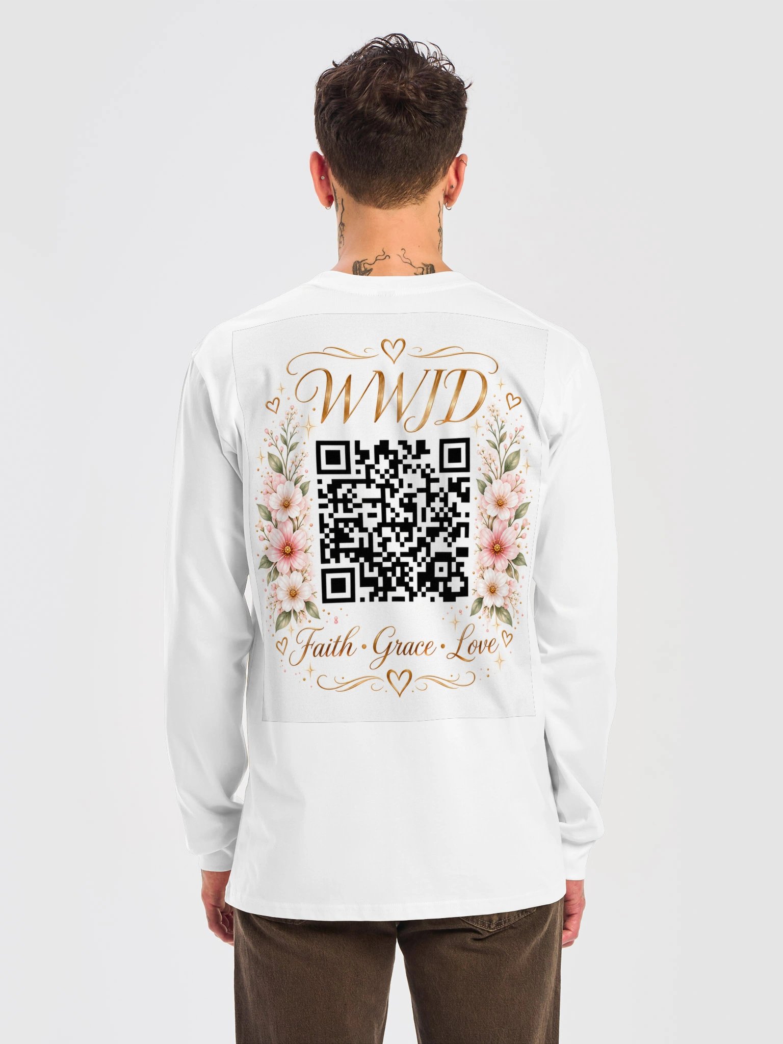 💗✝️WWJD – Faith • Grace • Love QR Shirt💗✝️ product image (6)