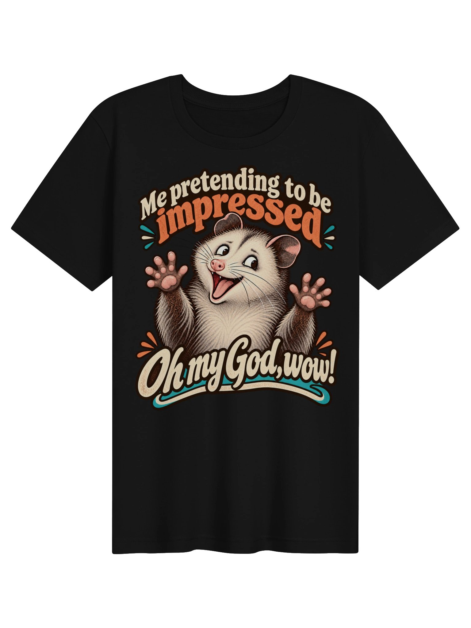 Oh My God, Wow! – Funny Possum Graphic Tee product image (2)
