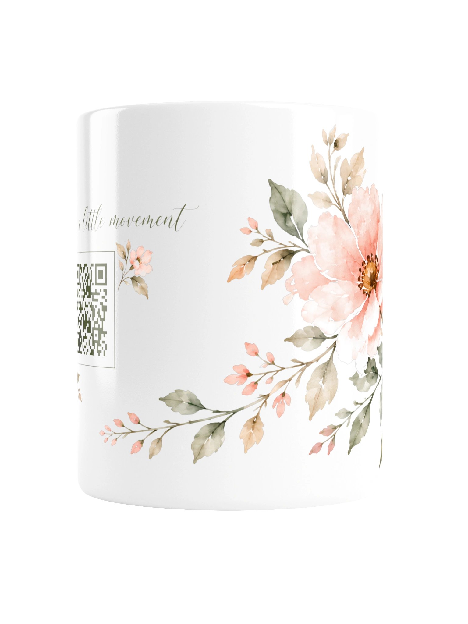 Let’s Move a Little Mug | Watercolor Floral product image (3)