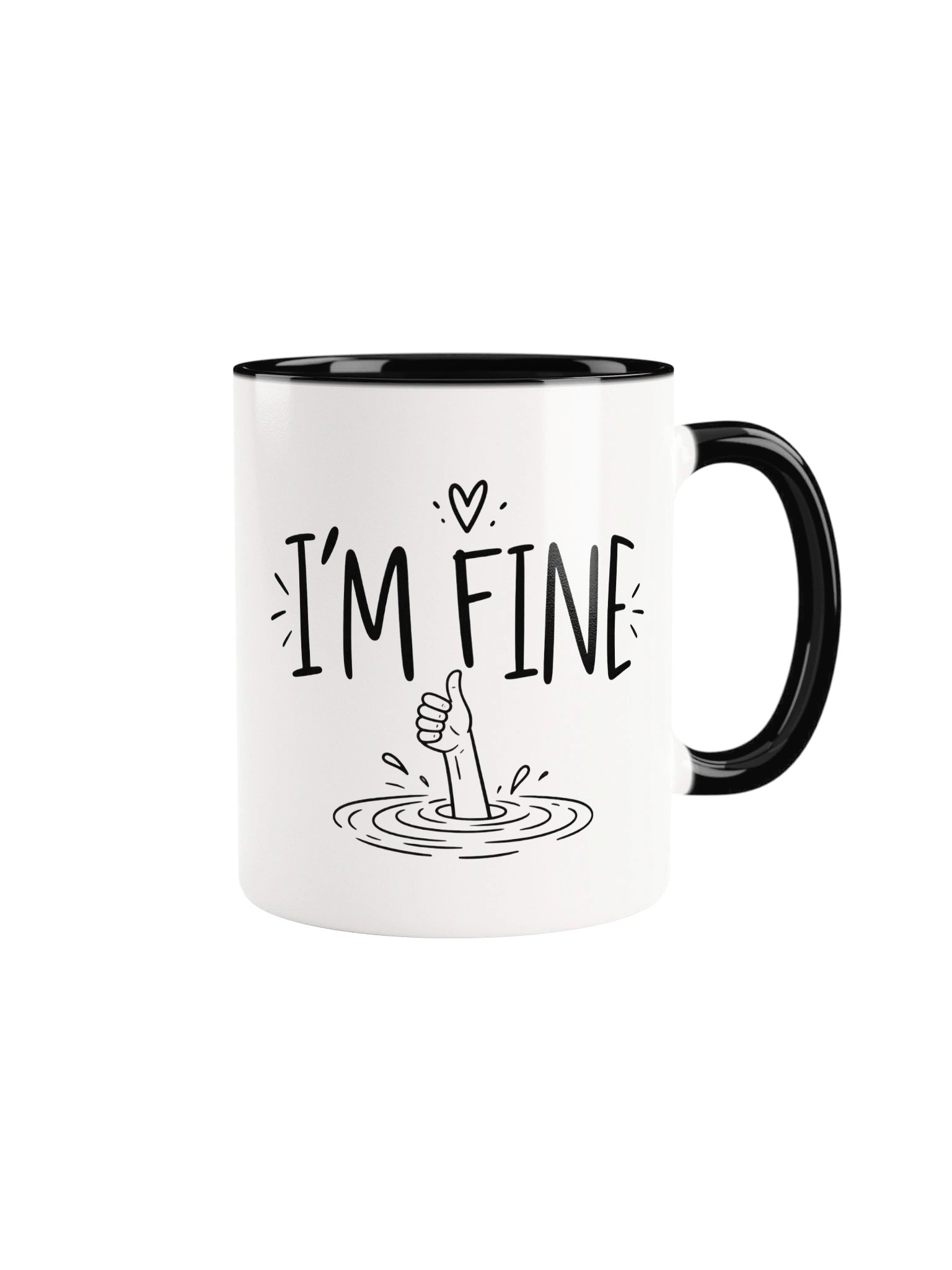 I'm Fine Thumbs-Up Ceramic Mug product image (2)