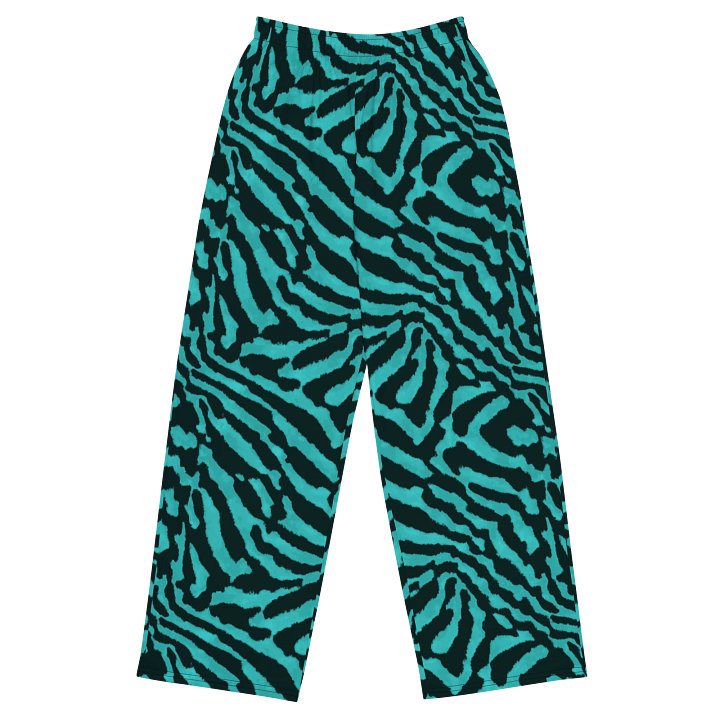 Teal Zebra Pants product image (1)