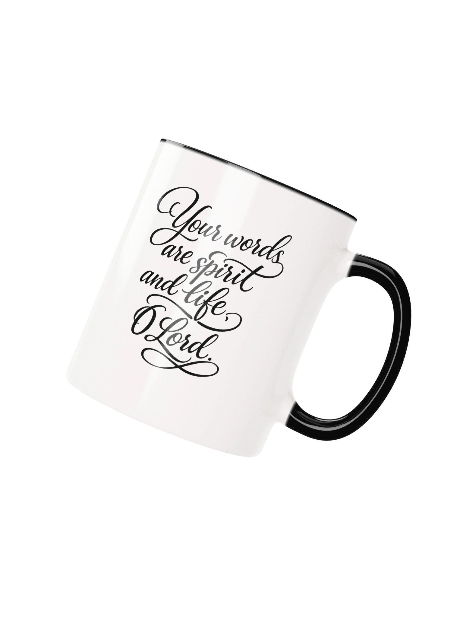 Your Words Are Spirit and Life O Lord Christian Coffee Mug | Bible Verse Scripture Gift | Faith Mug | Kingdom Life Co. product image (3)