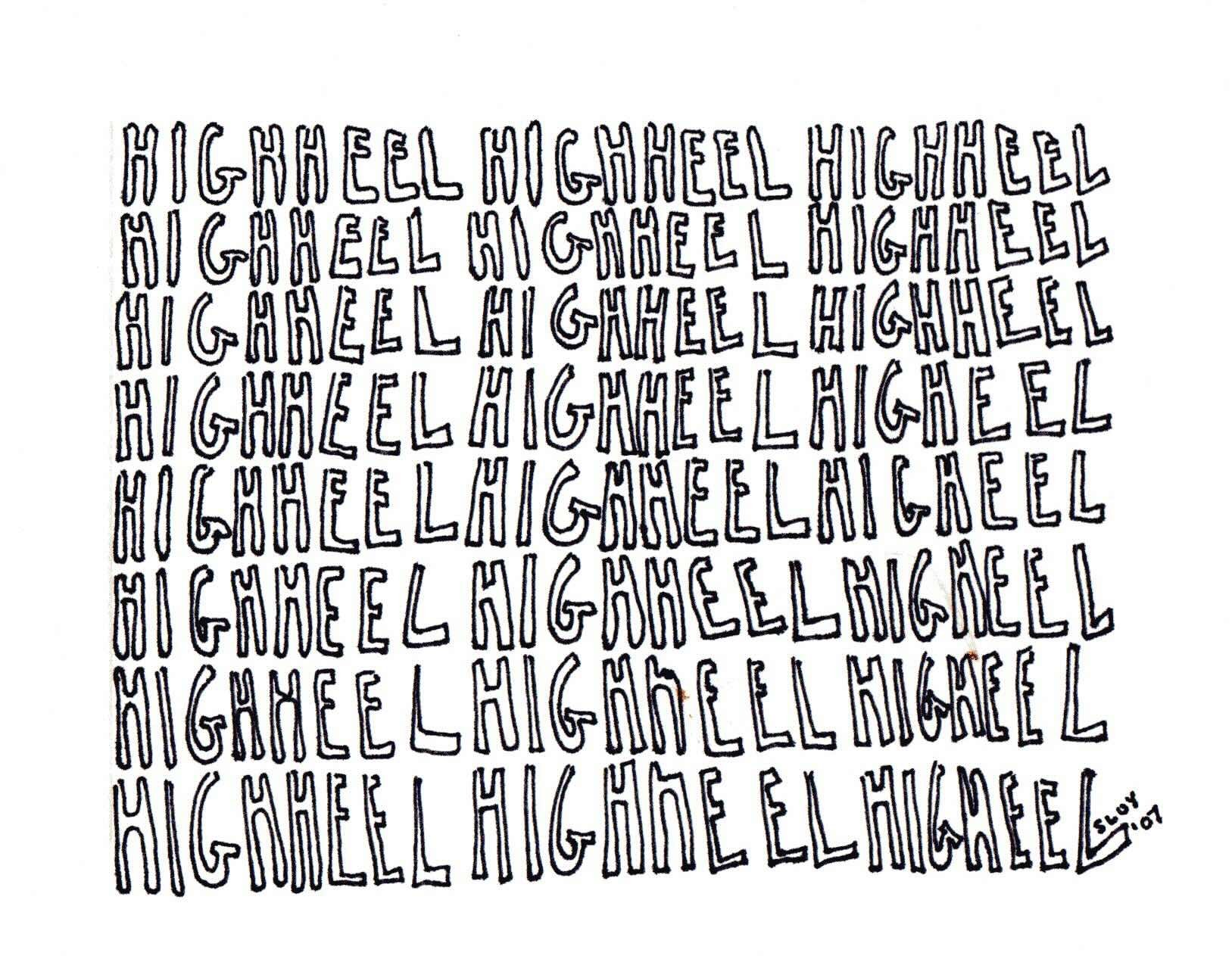 HIGHHEEL panel card print product image (1)