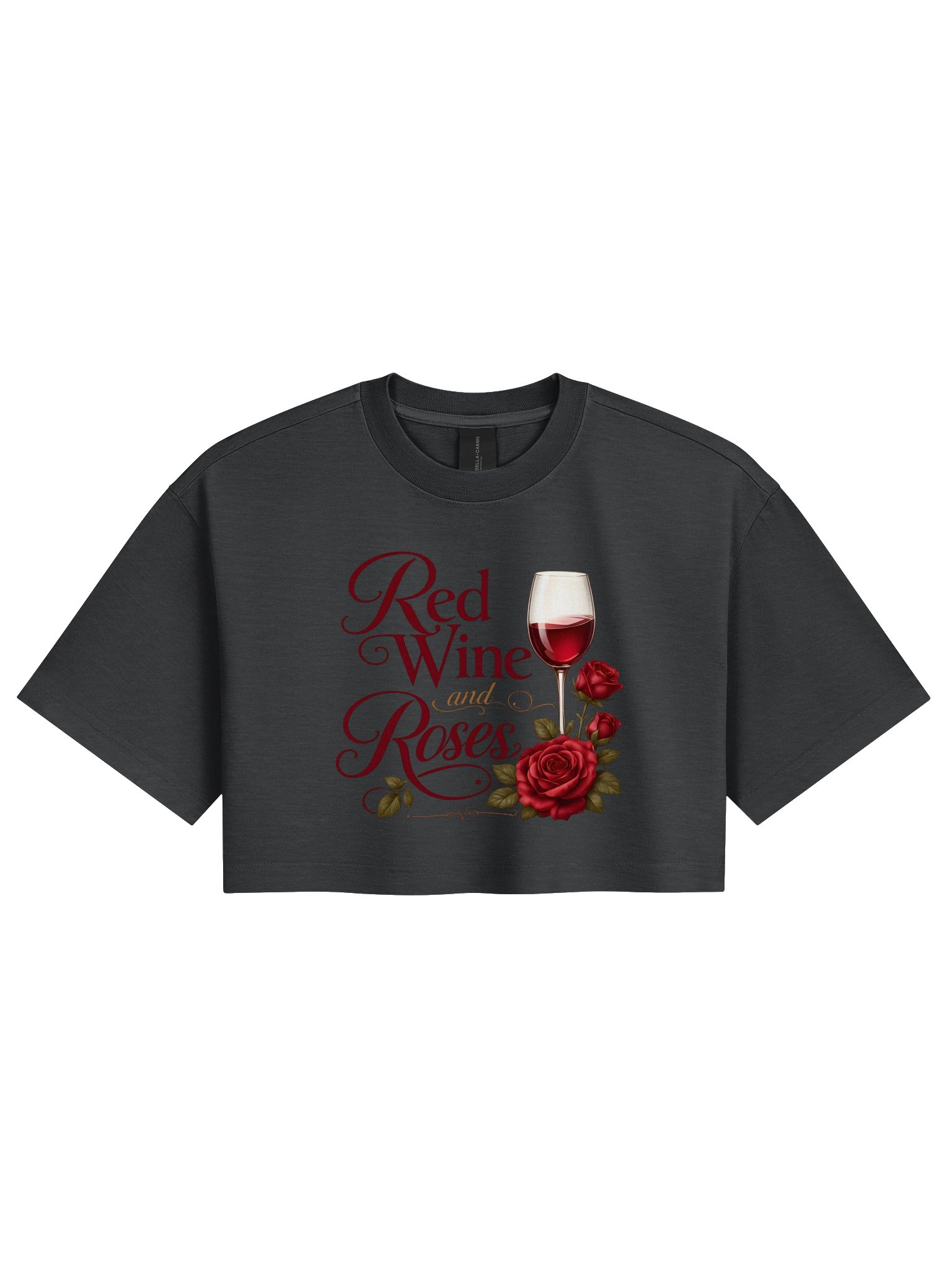 Red Wine and Roses Cropped Tee product image (1)