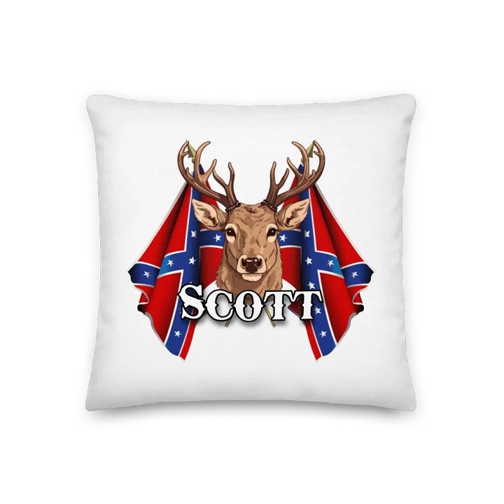 "Scott" Last Name Rebel Redneck Deer - Pillow product image (1)