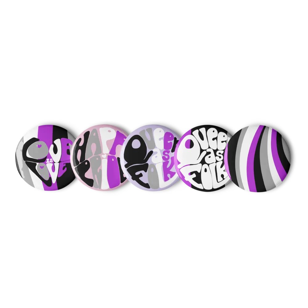 Asexual Pride pin badge set product image (5)