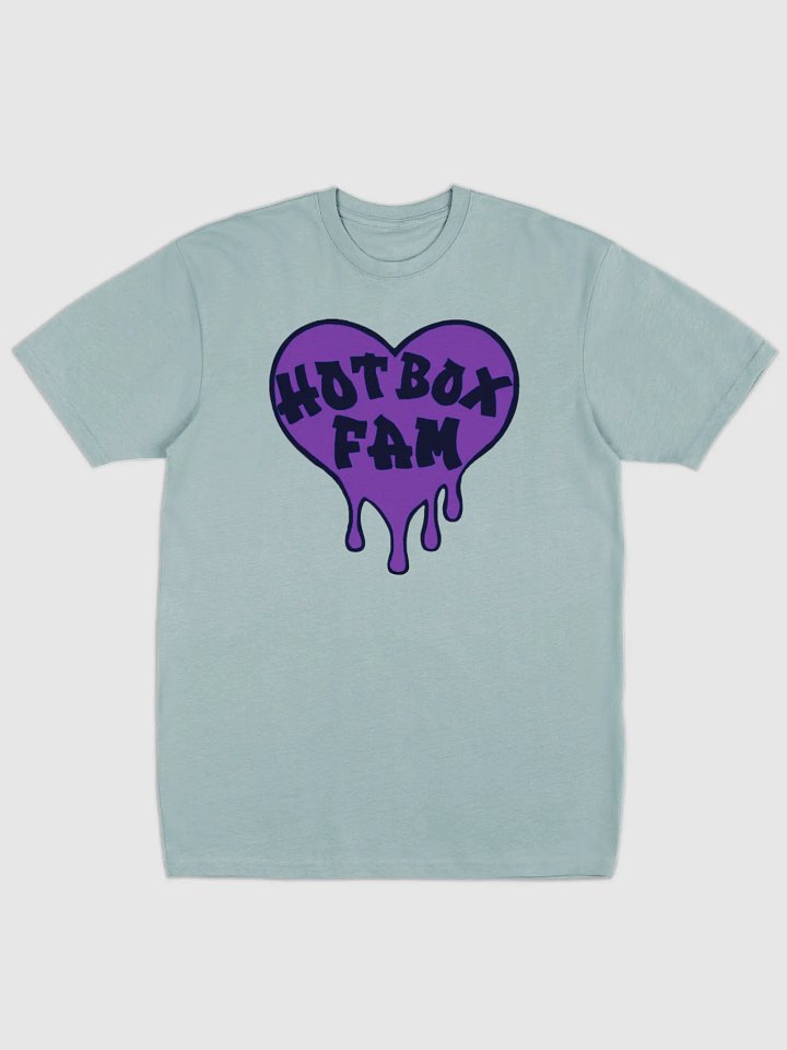 UNISEX HOT BOX FAM SOLID DARK PURPLE LOGO TEE product image (1)