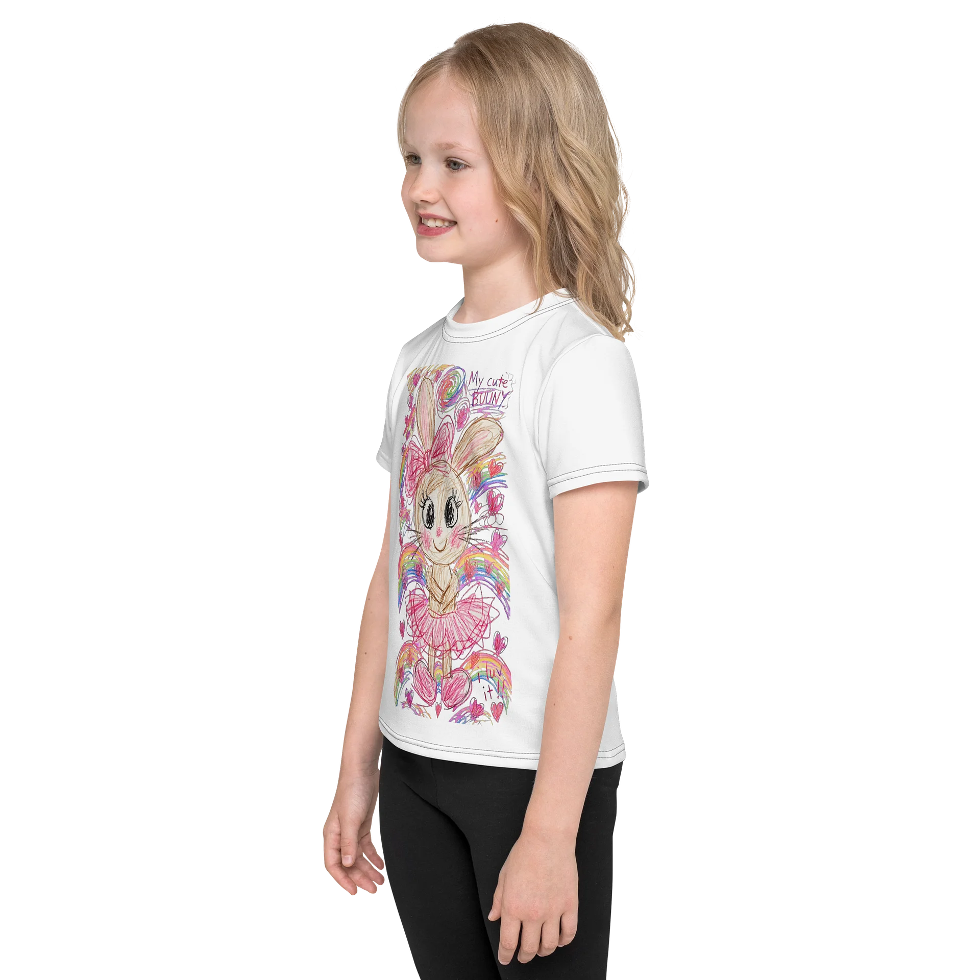 Rainbow Bunny Kids Tee product image (3)