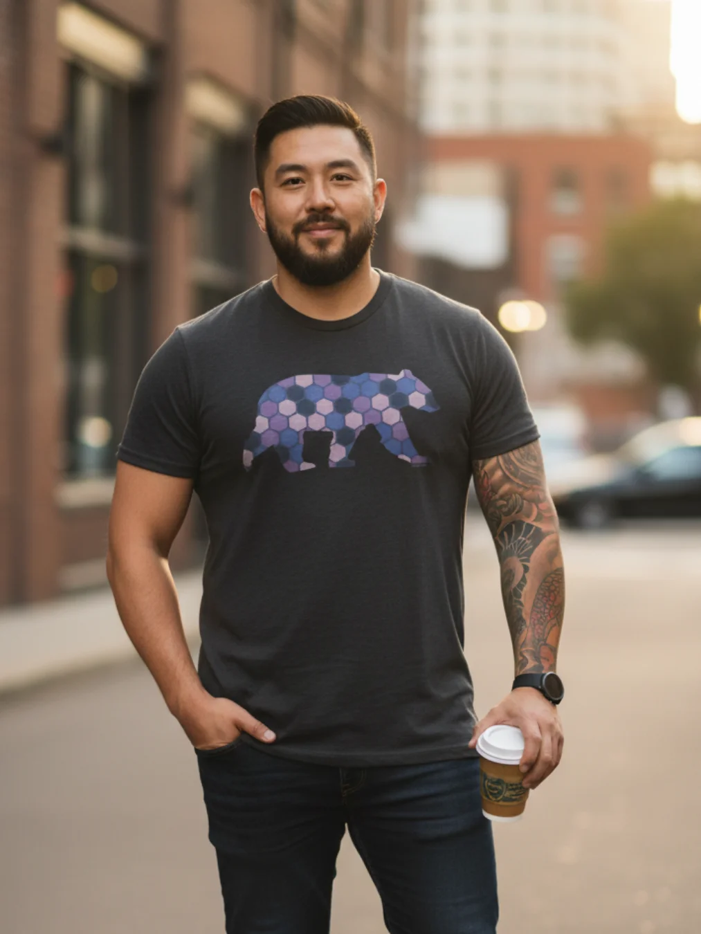 Honeycomb Bear T-Shirt product image (3)