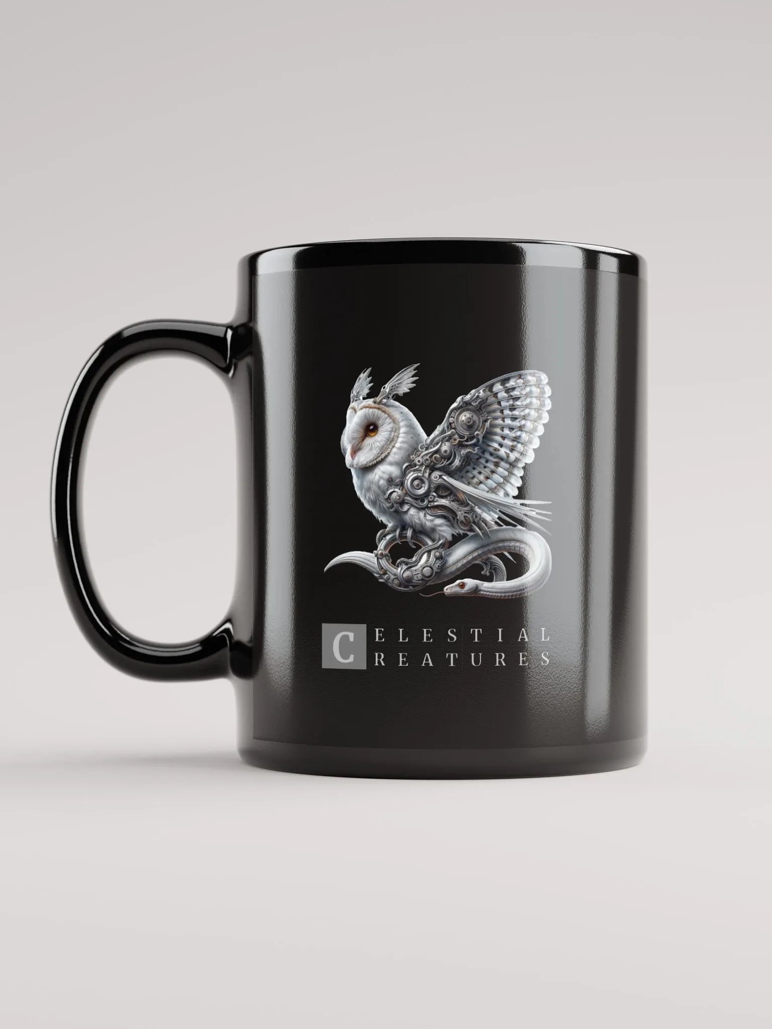 Celestial Creatures | Black Glossy Mug product image (2)
