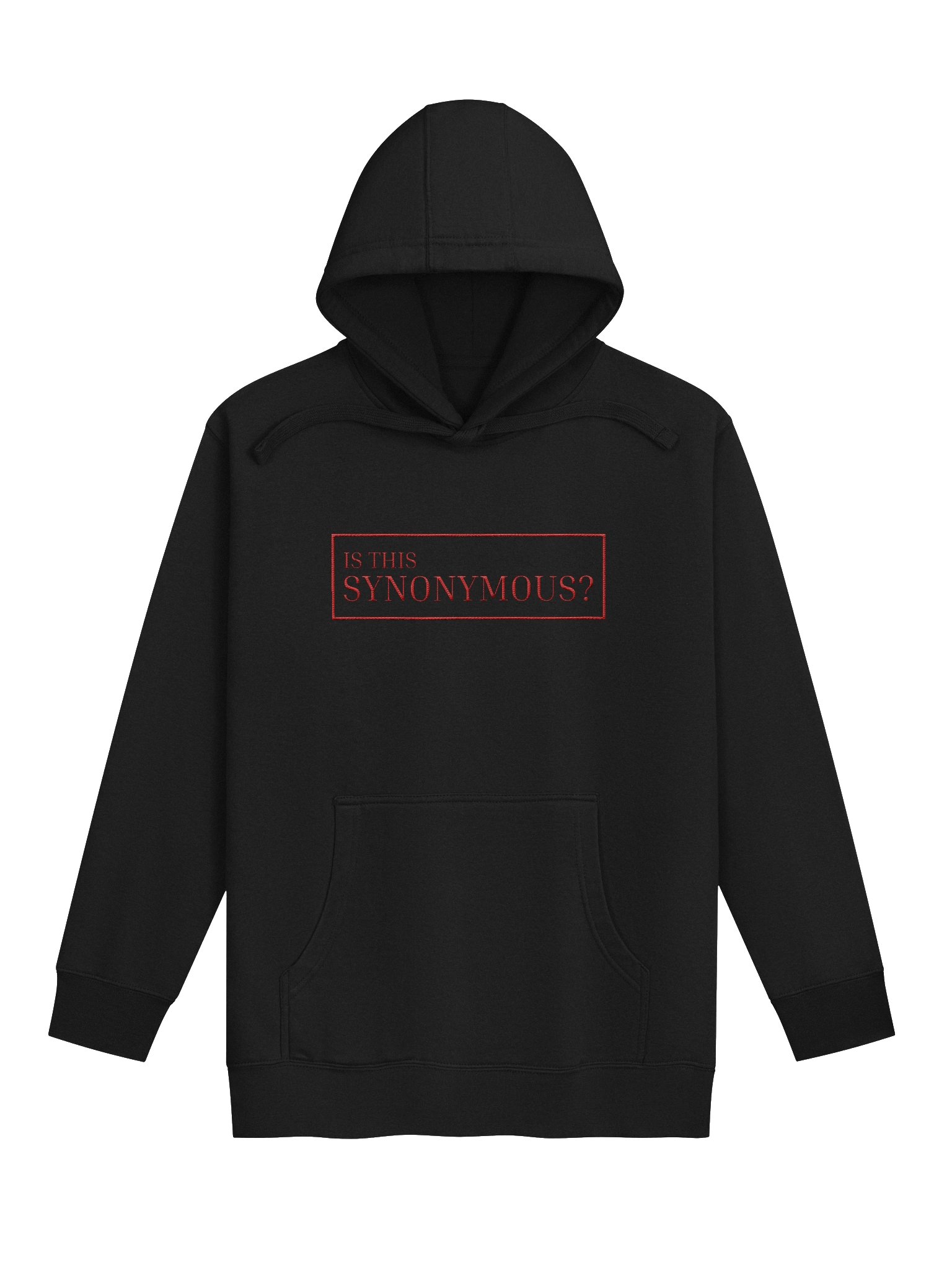 IS THIS SYNONYMOUS? Embroidered Hoodie product image (1)