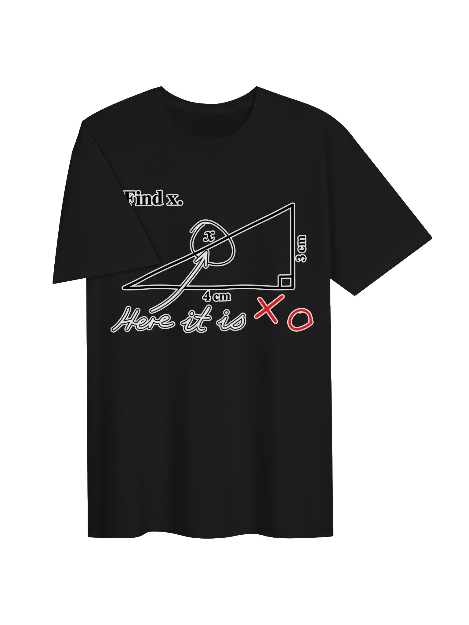 Find X – Here It Is Funny Math T-Shirt product image (3)