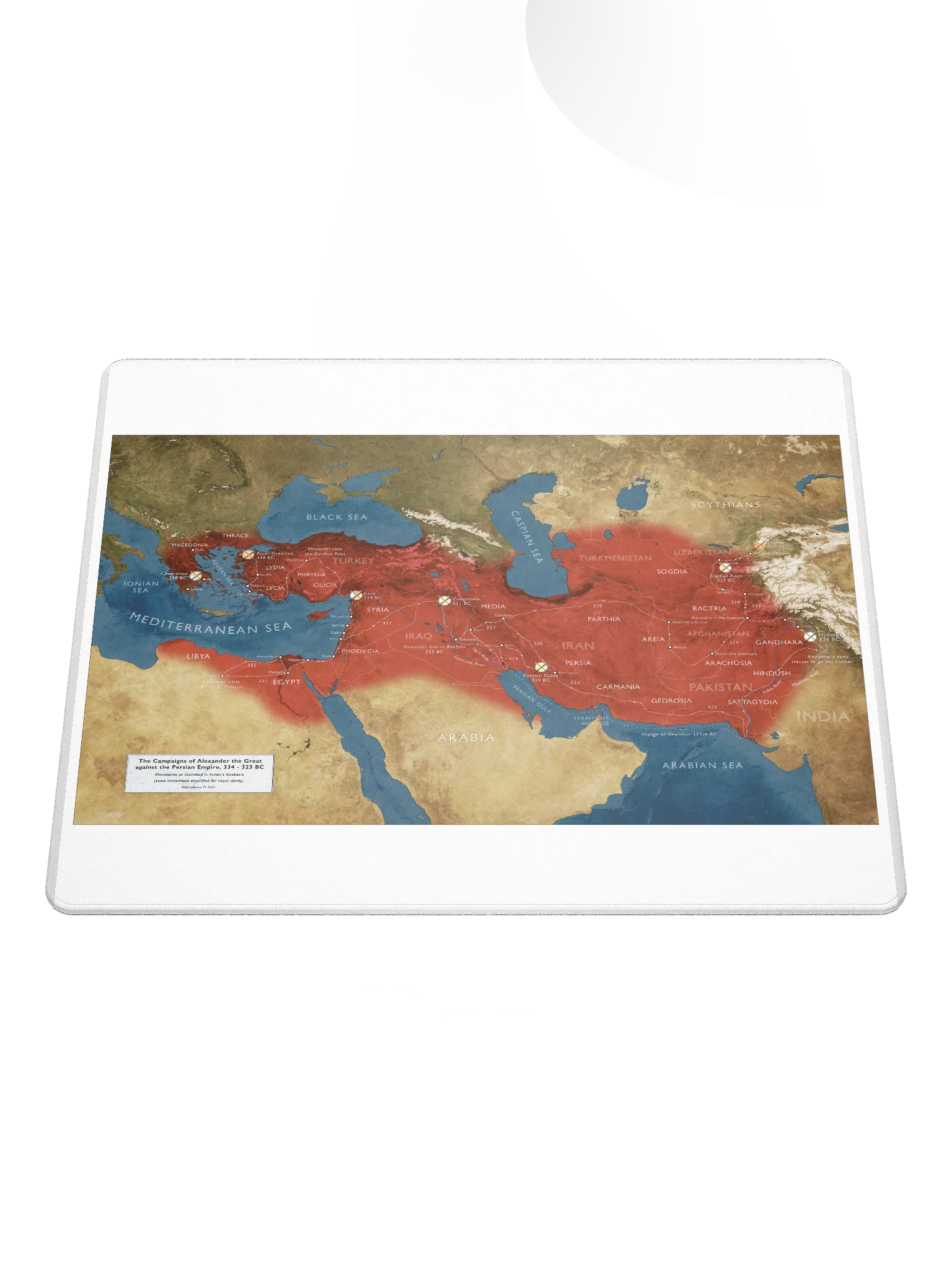 The Campaigns of Alexander - Gaming Mouse Pad product image (1)