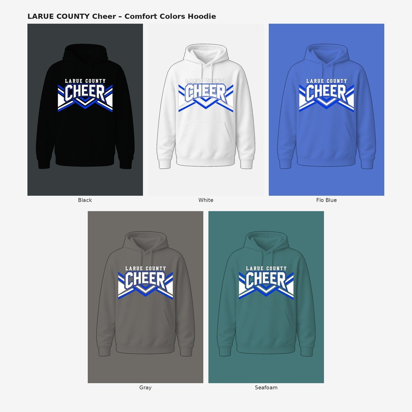 Cheer Uni Comfort Colors hoodie product image (1)