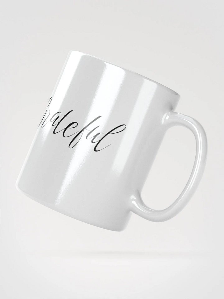 Grateful Vibes White Glossy Mug product image (2)