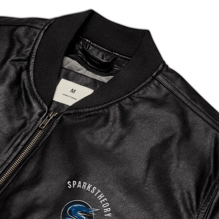 Sparks - Faux Leather Bomber Jacket product image (1)