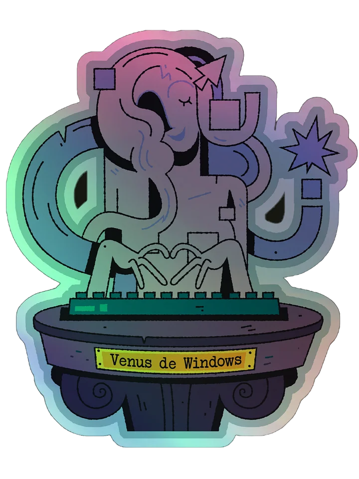 Venus de Windows Holographic Sticker product image (1)
