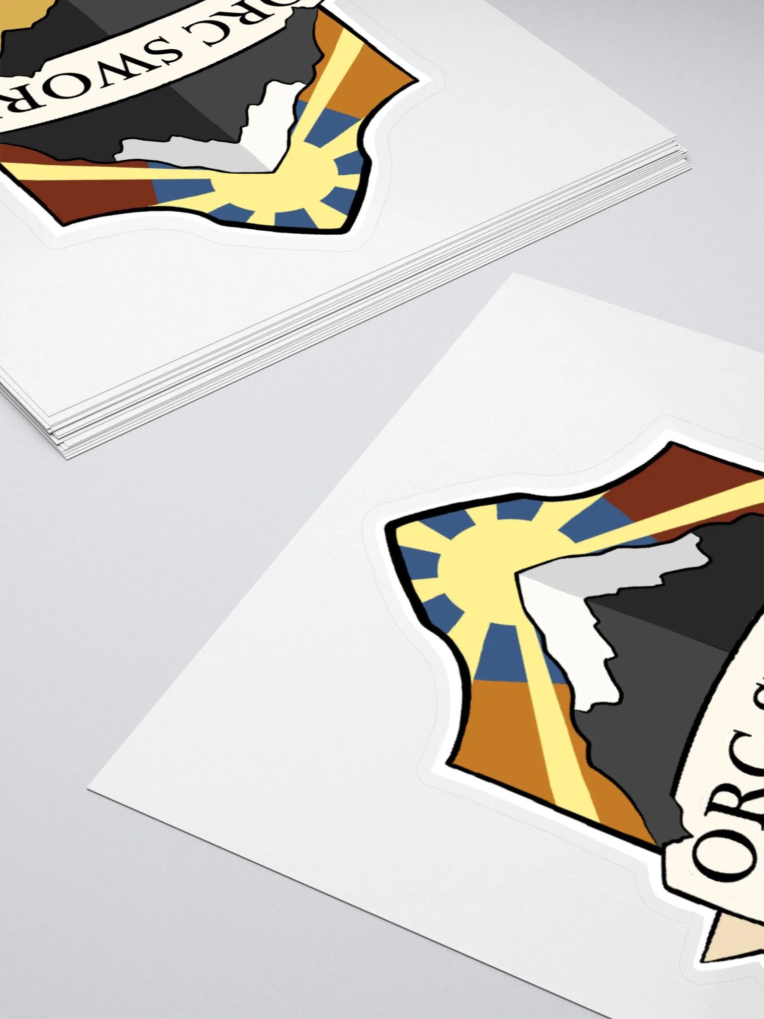 Orc Sworn Shield Sticker product image (10)