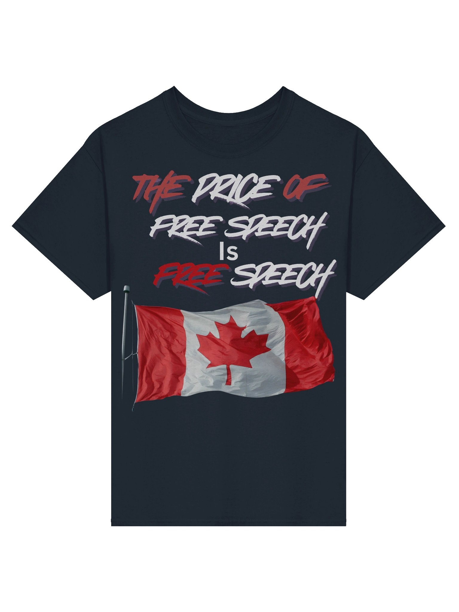 Canadian Free Speech Flag Tee product image (3)