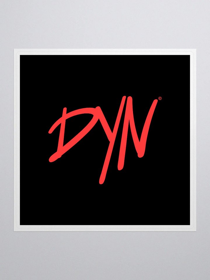 Dyn Logo Sticker (Red) product image (1)