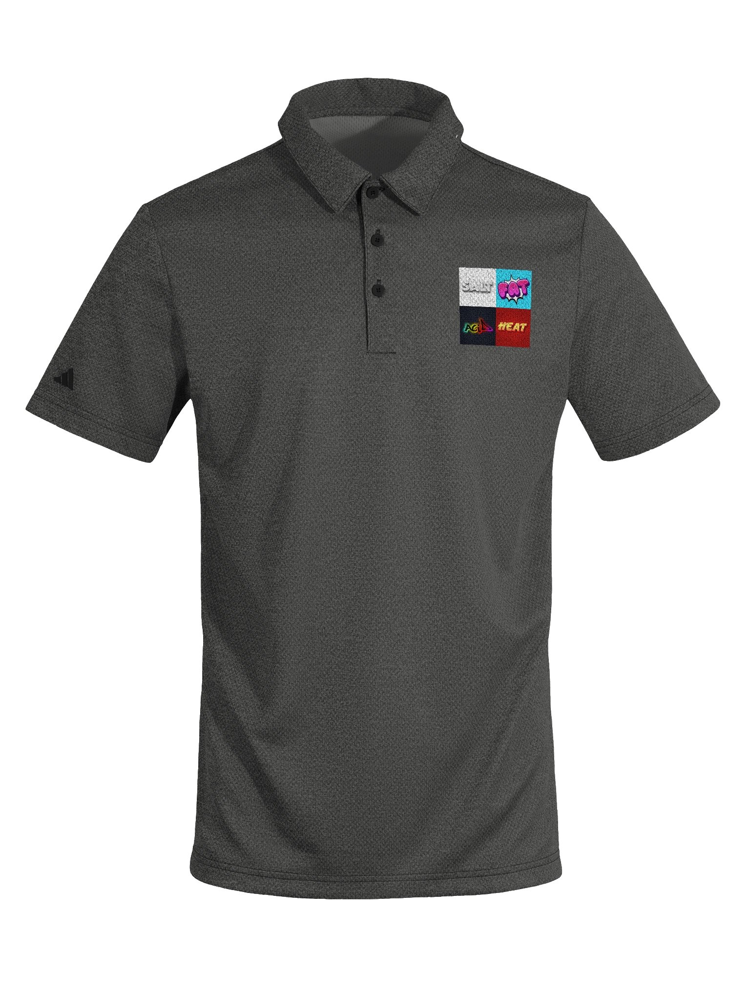 Salt Fat Acid Heat - Adidas Space-Dyed Polo Shirt product image (1)