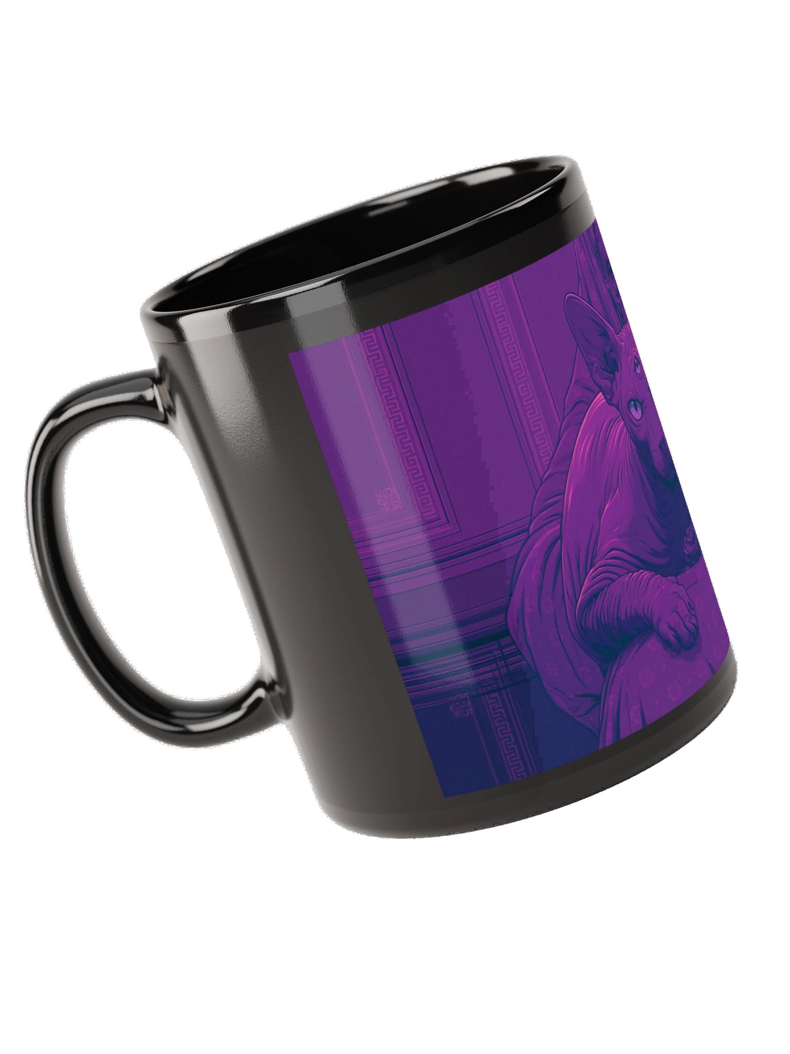 MAGIC OUIJA CAT - BLACK COFFEE MUG product image (6)