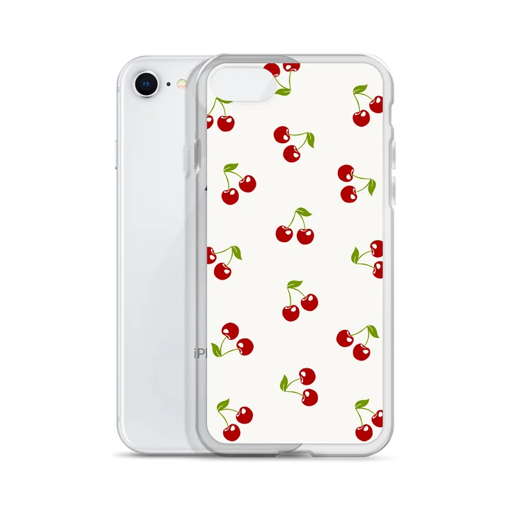 Cherry Pairs Clear iPhone Case product image (2)