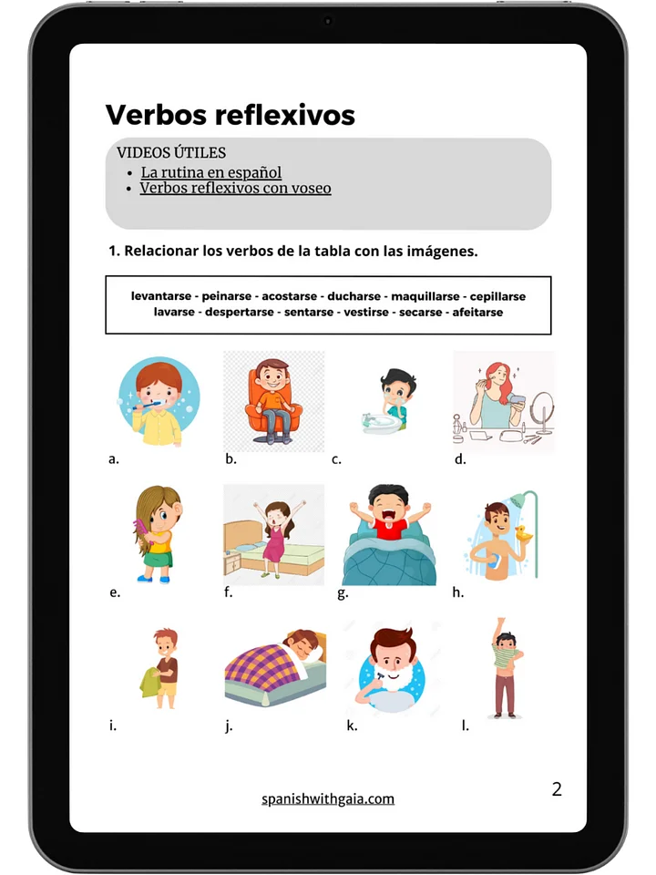 PDF REFLEXIVOS actividades + soluciones product image (1)