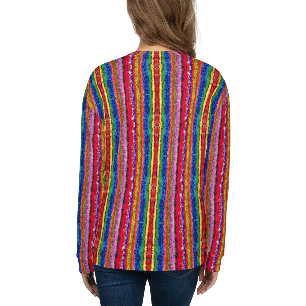 Boho colorful Stripes Unisex Sweatshirt product image (3)