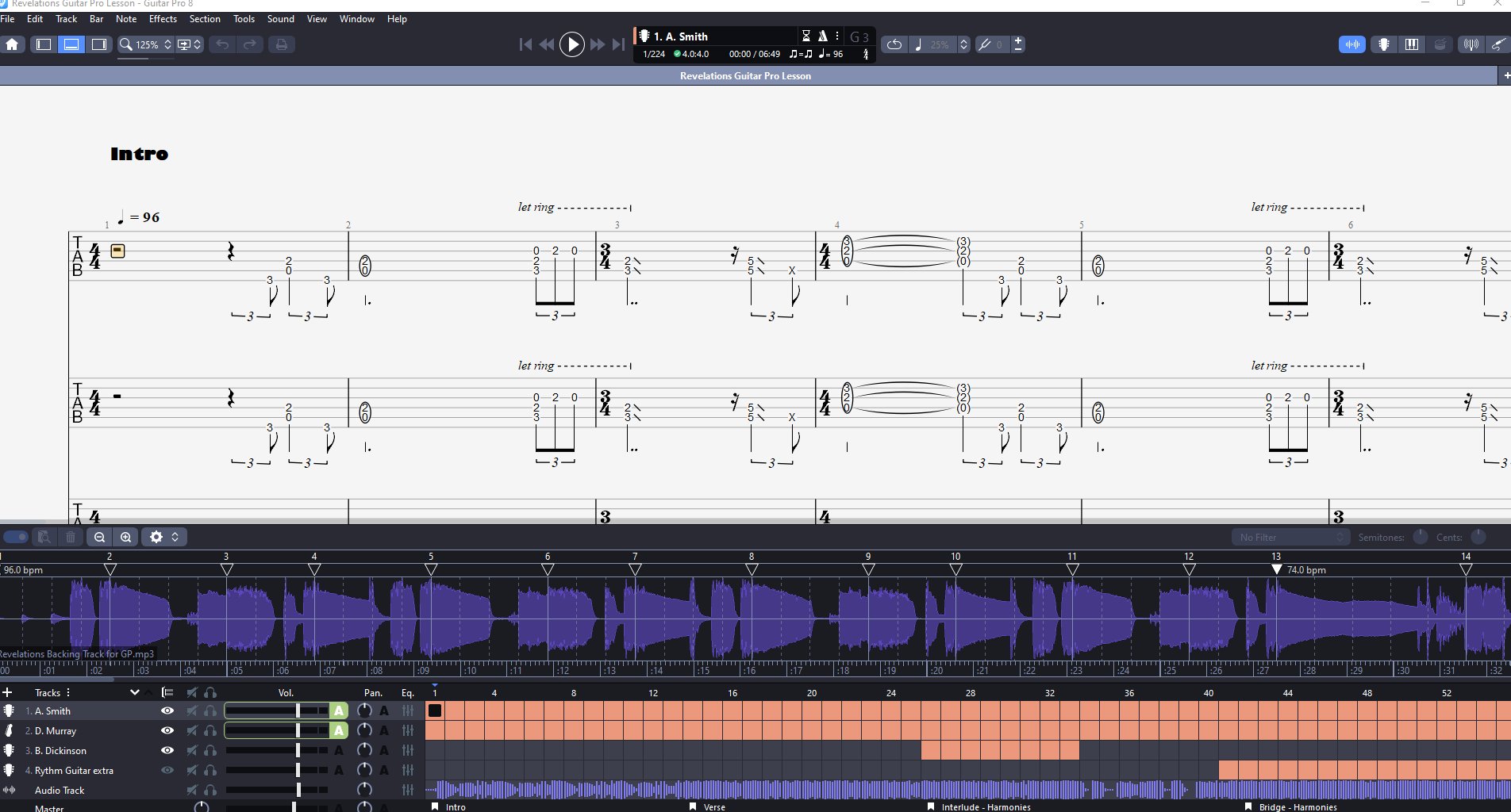 Revelations PDF TAB + Backing Track MP3 product image (3)