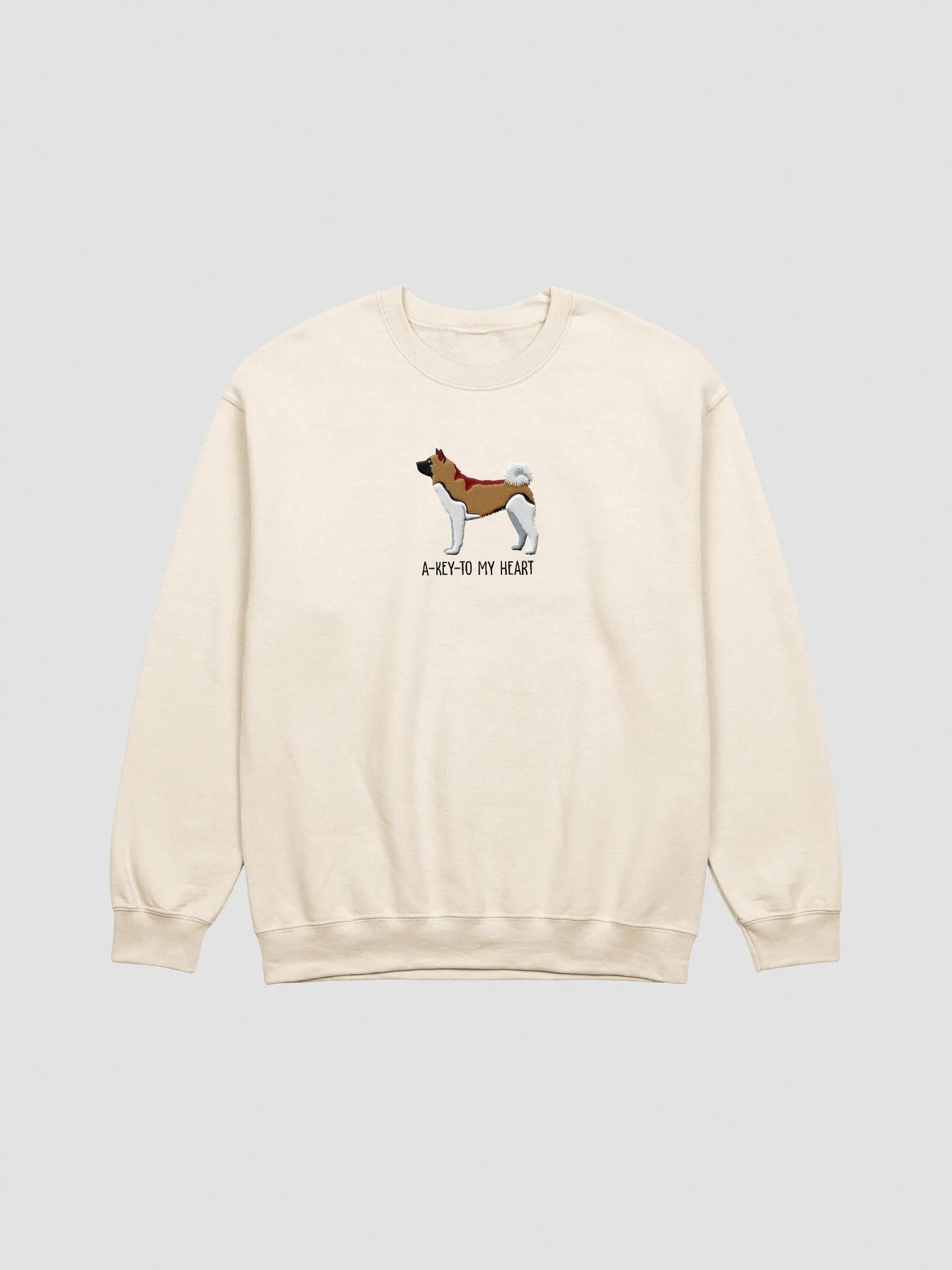 A-Key-To My Heart Sweatshirt (Embroidered) of an American Akita product image (3)