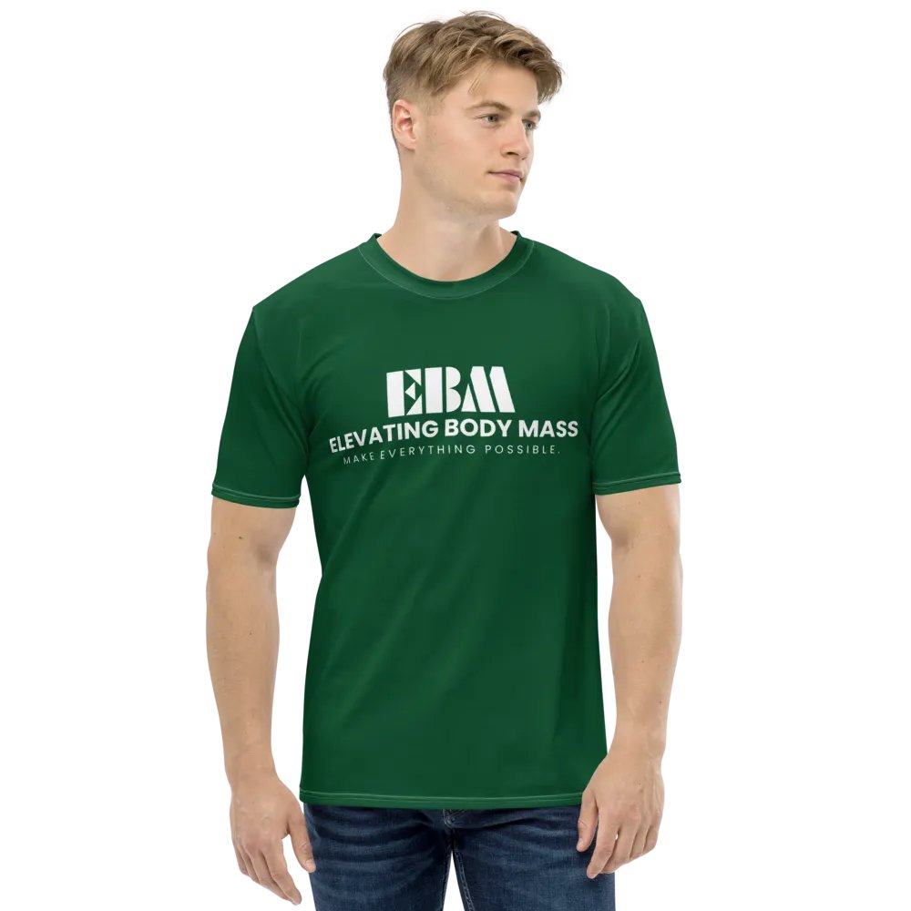 EBM Green Crew Neck T-Shirt (White Logo) product image (1)