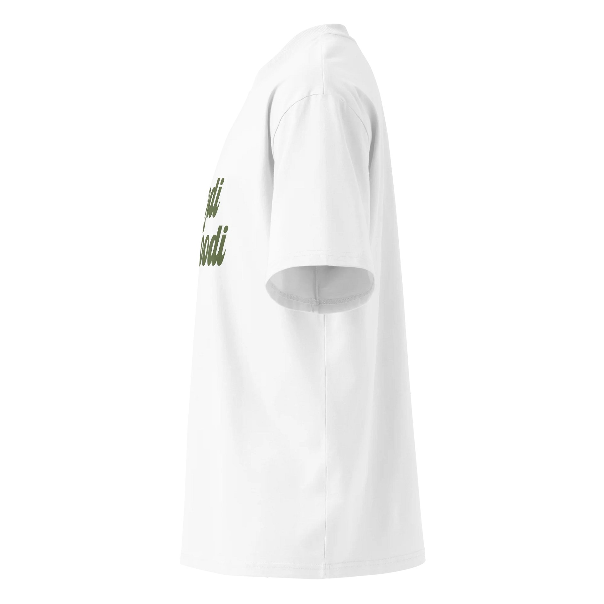 Moodi Foodi Originals – Organic Oversized Tee – Natural Feel - Olive product image (4)