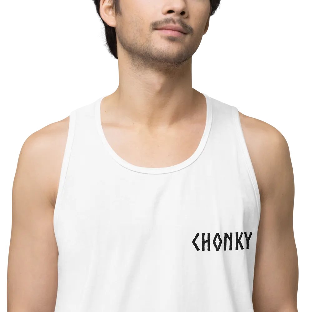 CHONKY - Tank Top Men Black Embroidery product image (2)
