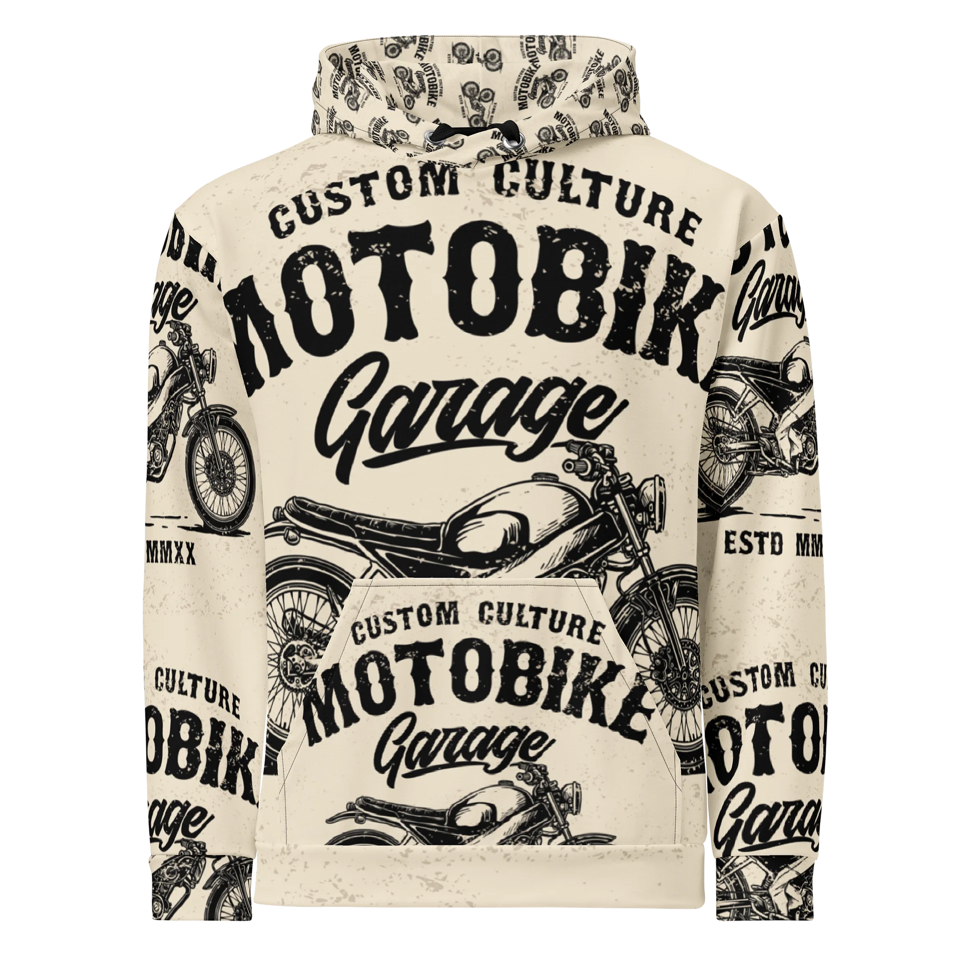 Vintage Motobike Garage Unisex Hoodie product image (1)