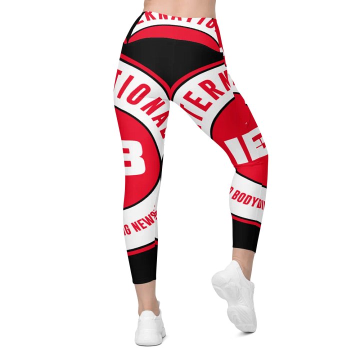 IFBNewsfeed.Org's All-Over Print Crossover Leggings with Pockets product image (2)