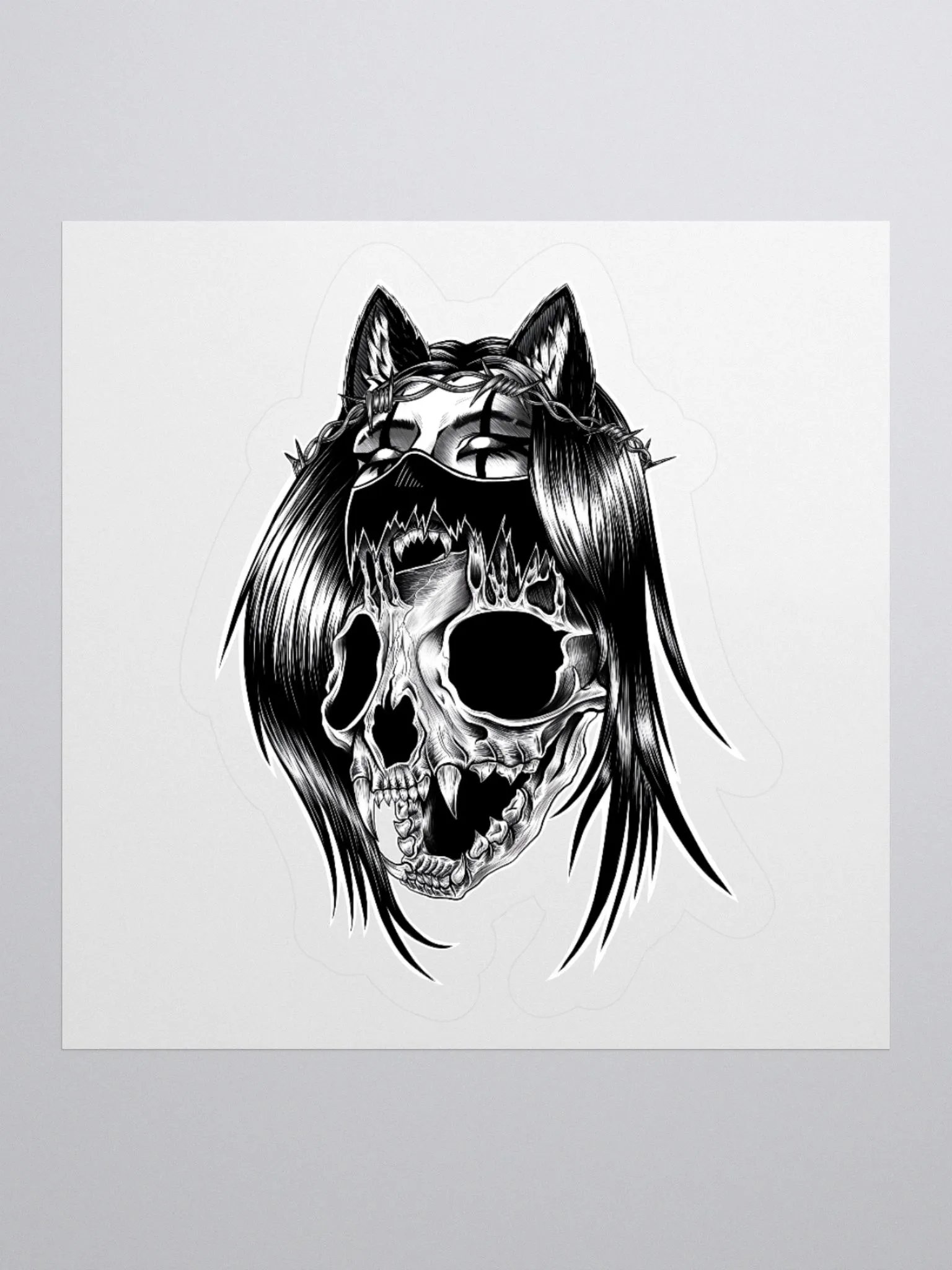 Metal Skull n' Bones Sticker product image (3)