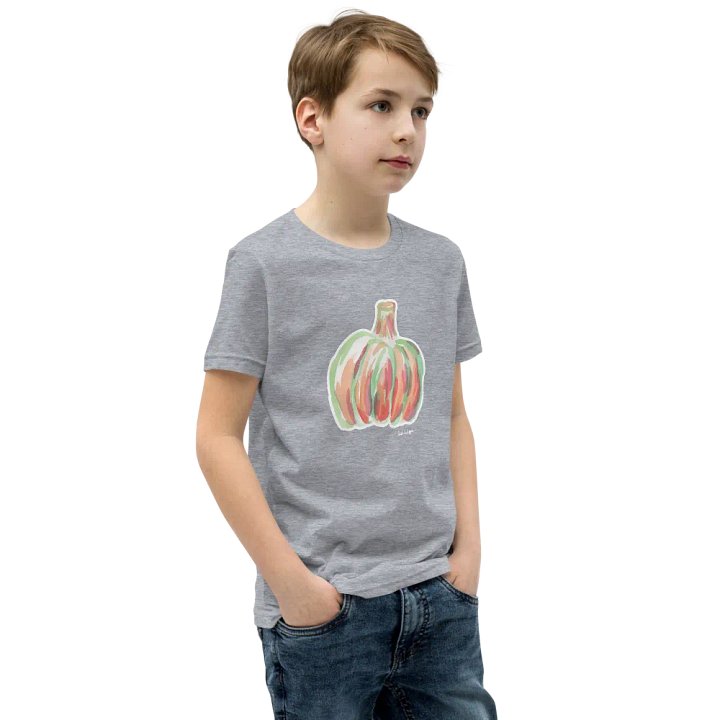 Watercolor Pumpkin Bella+Canvas Youth T-Shirt product image (2)