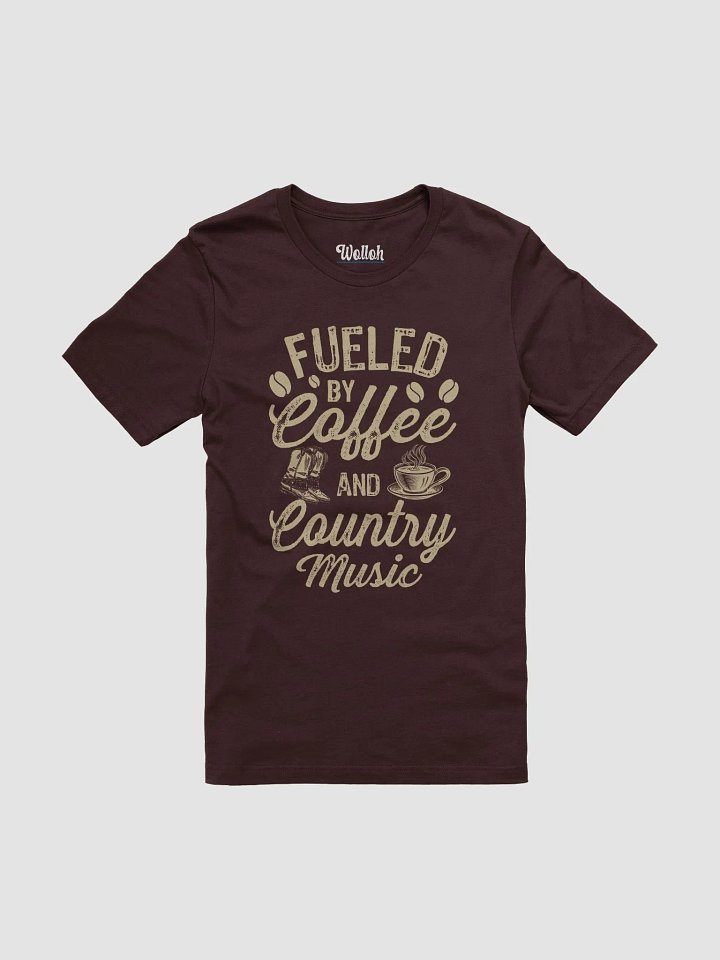 Fueled by Coffee and Country Music T-Shirt – Coffee lover gifts for country fans product image (1)