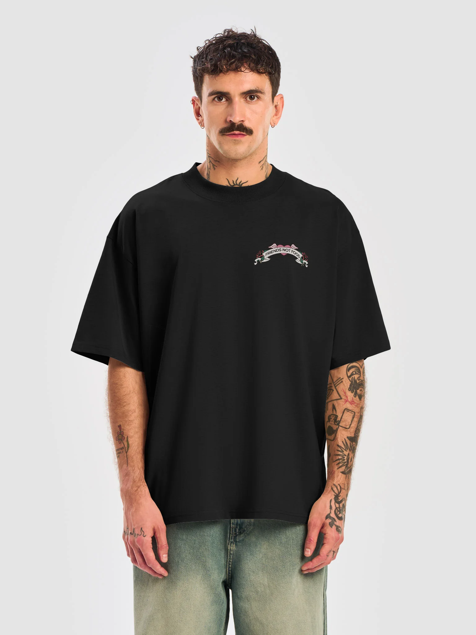 Friends Not Food Oversized Tee product image (6)