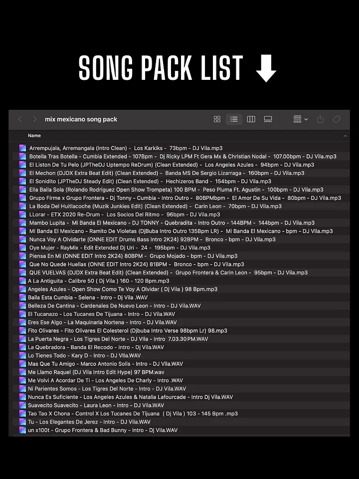Mix Mexicano – Song Pack product image (2)