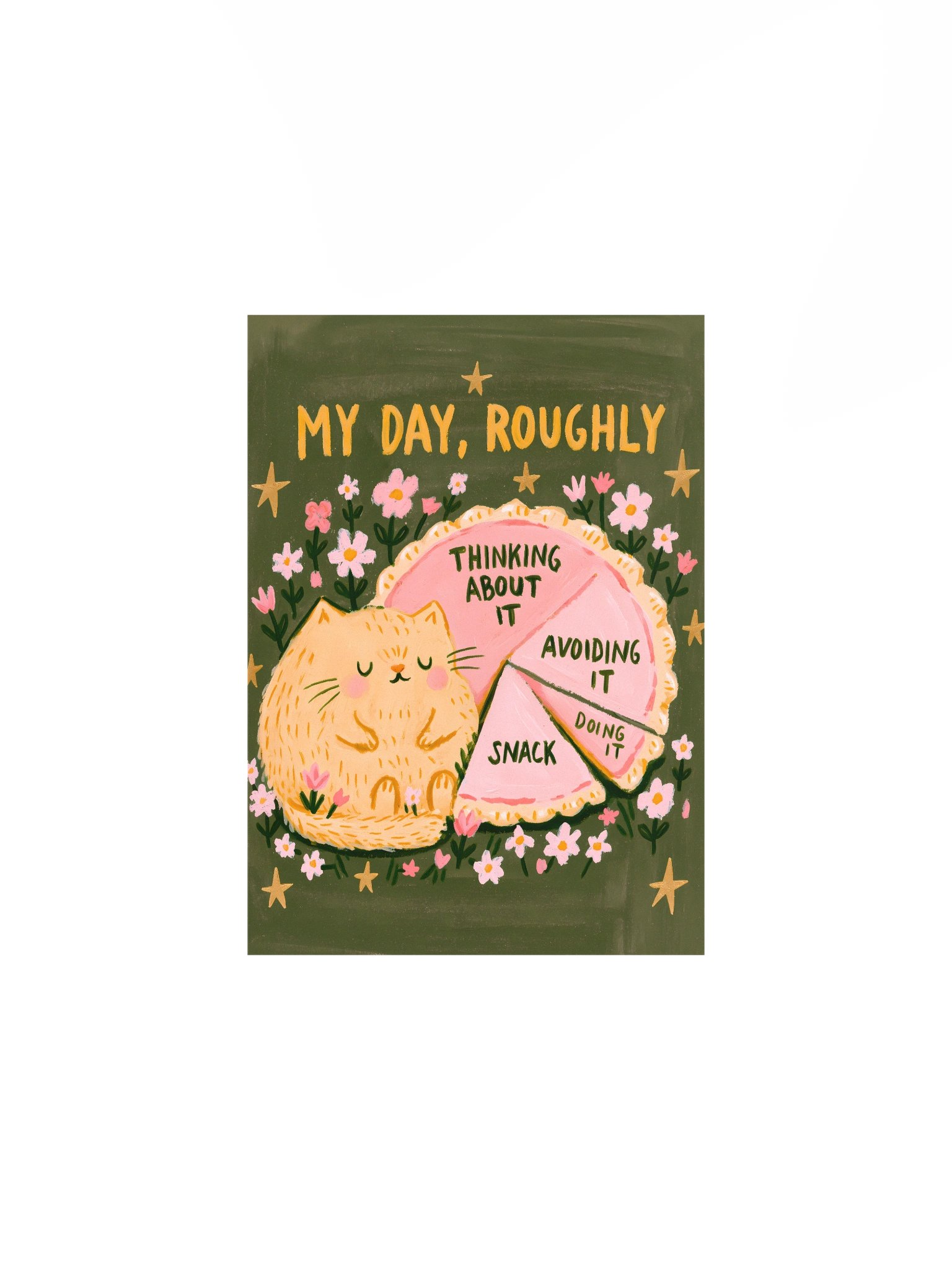 My Day, Roughly Cat Pie Poster product image (5)