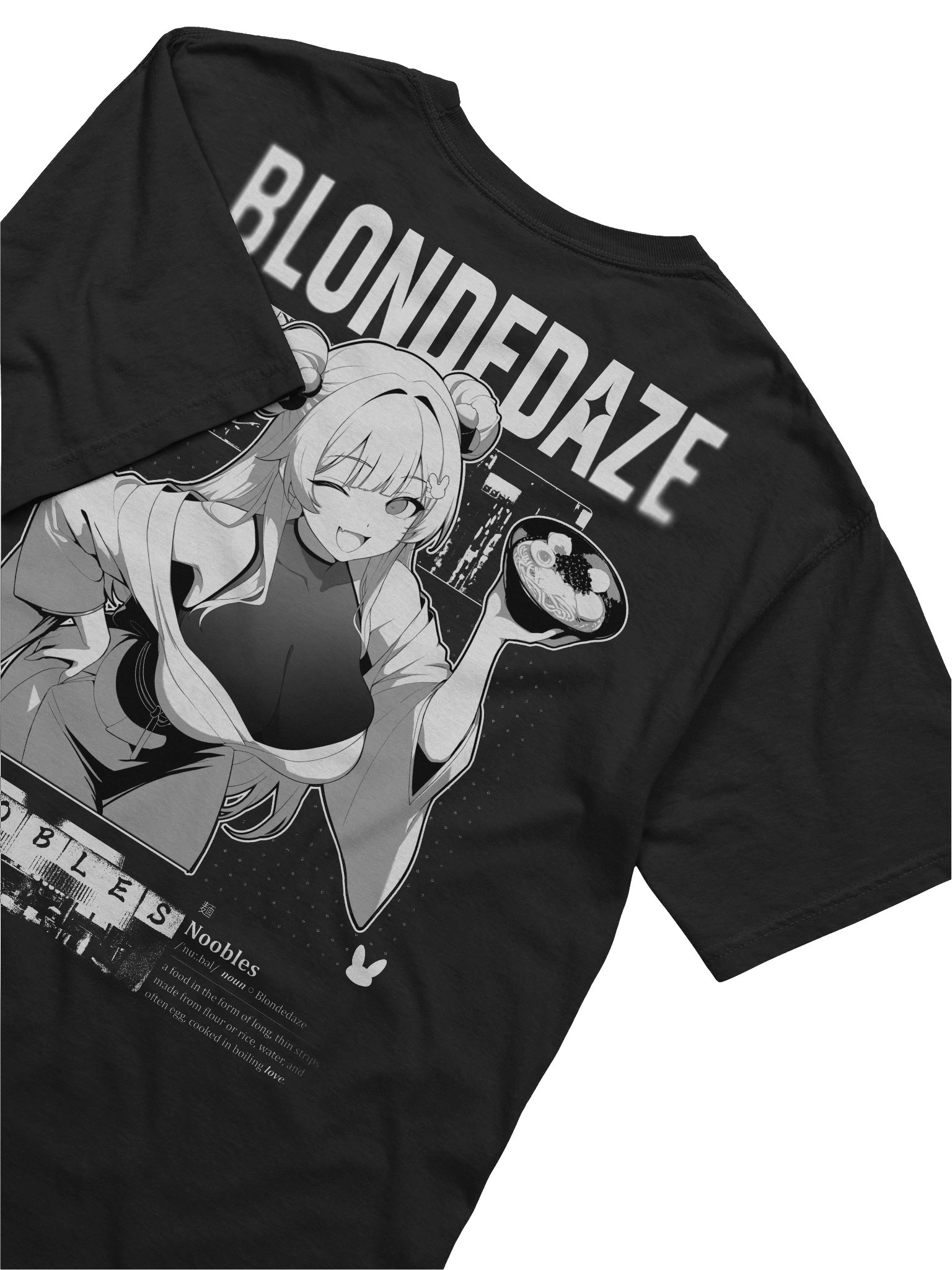 Noobles Tee - Black - SFW edition product image (1)