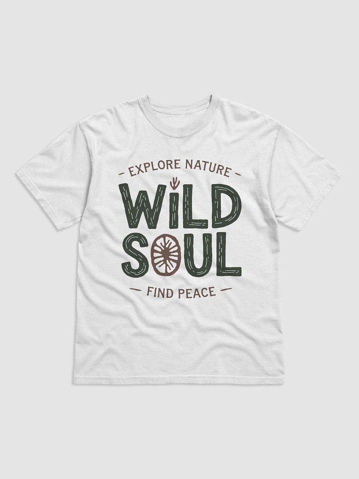 Wild Soul Nature #Statement Heavyweight White T-Shirt product image (1)