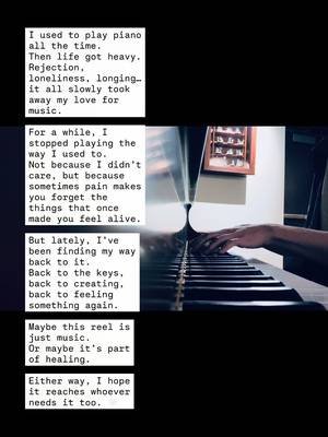Coming back to the piano after one of the hardest seasons of my life. Music used to be everything to me, and somewhere along the way I lost that passion. This is me finding it again. Hope this reaches someone who needs it. - Joshua Thelen 🤍 @Alan Walker #love #hope #formedbyhope #viral