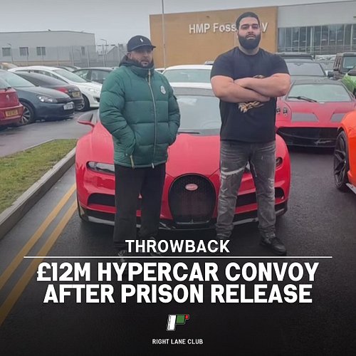 The man behind this 8 figure supercar convoy after being released from prison. What are your thoughts about this? Let us know...