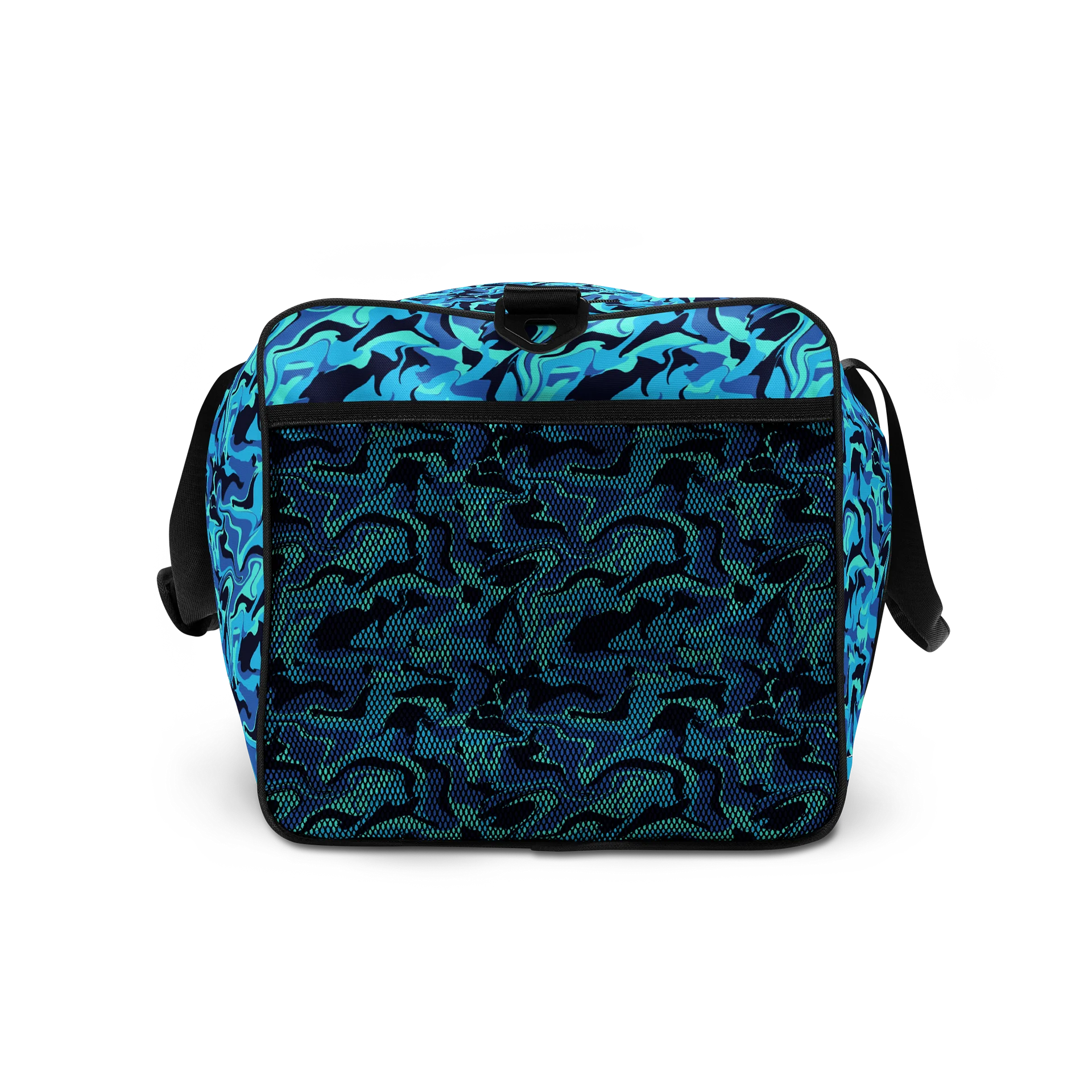 Camouflage Blue Waves | Gym Duffel Bag. product image (7)