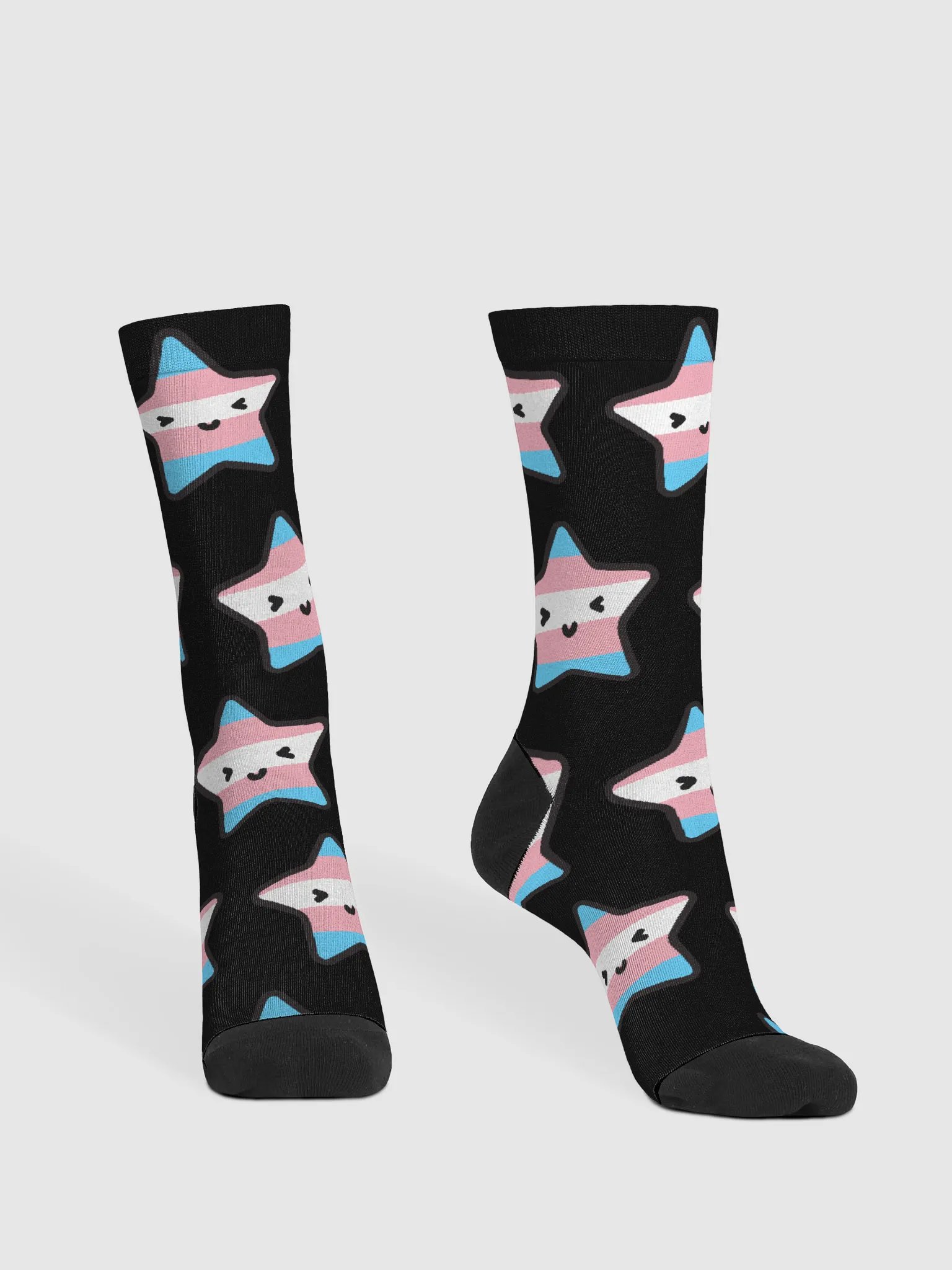 Trans Pride Lucy Black Socks product image (3)