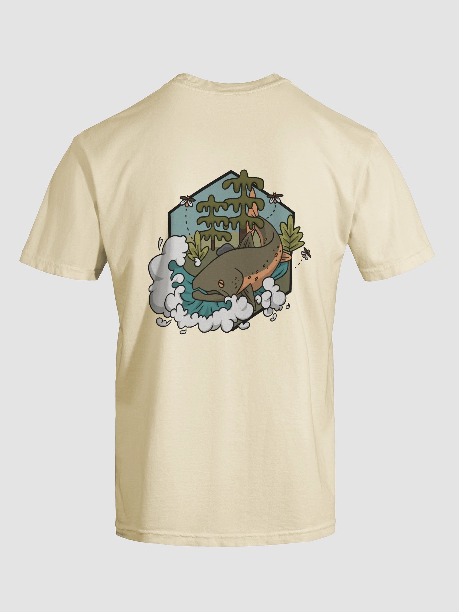 Bull Trout Woods Tee (Charcoal Logo) product image (9)